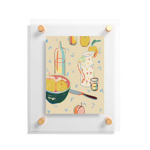 sandrapoliakov YELLOW APPLES I Floating Acrylic Print