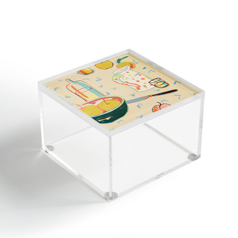 sandrapoliakov YELLOW APPLES I Acrylic Box