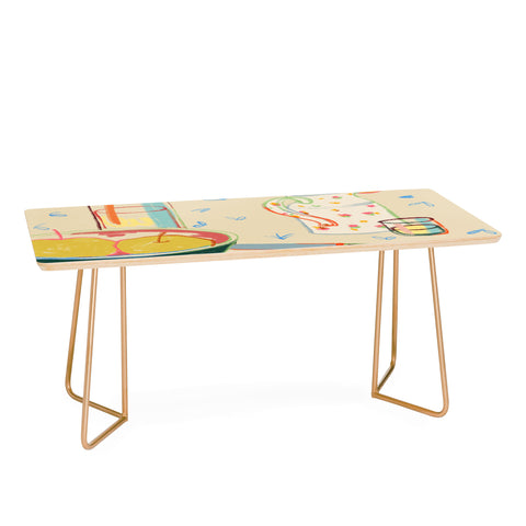 sandrapoliakov YELLOW APPLES I Coffee Table