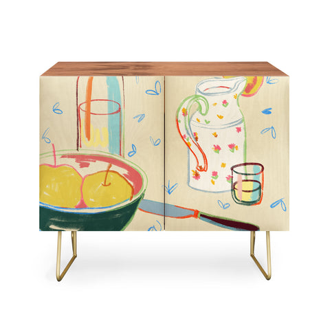 sandrapoliakov YELLOW APPLES I Credenza