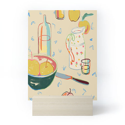 sandrapoliakov YELLOW APPLES I Mini Art Print
