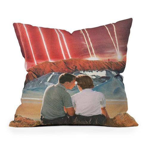 Sarah Eisenlohr Lazers Outdoor Throw Pillow