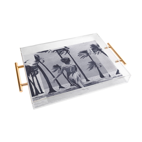 Sarah Eisenlohr Tropical Storm in Purple Acrylic Tray