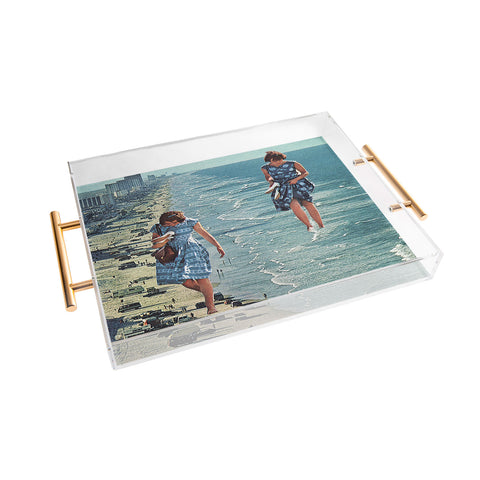 Sarah Eisenlohr Walk on the Beach Acrylic Tray