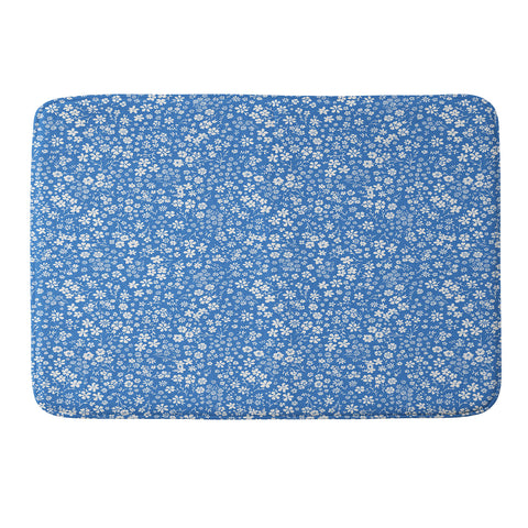 Schatzi Brown Agatha Floral Bluebell Memory Foam Bath Mat