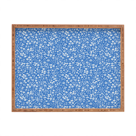 Schatzi Brown Agatha Floral Bluebell Rectangular Tray