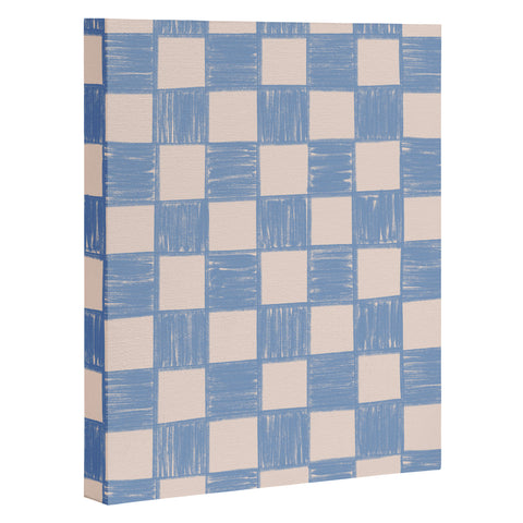 Schatzi Brown Alice Check Powder Art Canvas
