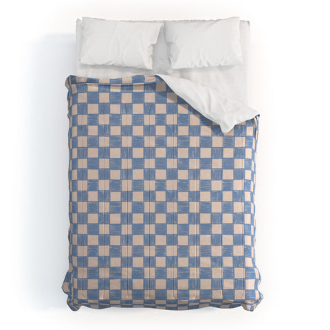Schatzi Brown Alice Check Powder Comforter