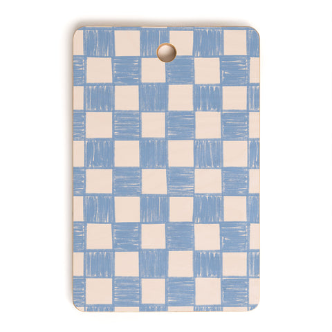 Schatzi Brown Alice Check Powder Cutting Board Rectangle