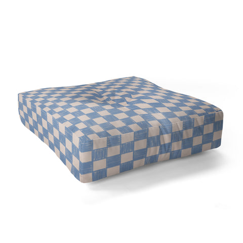 Schatzi Brown Alice Check Powder Floor Pillow Square