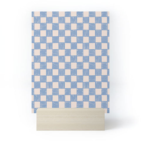 Schatzi Brown Alice Check Powder Mini Art Print