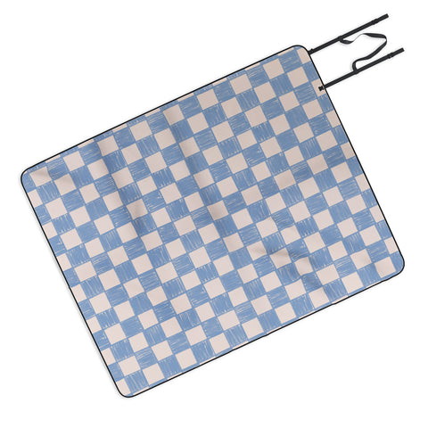 Schatzi Brown Alice Check Powder Picnic Blanket