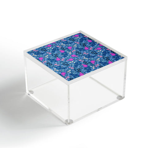Schatzi Brown Audrey Floral Blue Acrylic Box