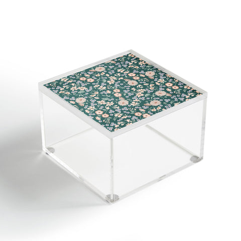 Schatzi Brown Audrey Floral Green Acrylic Box