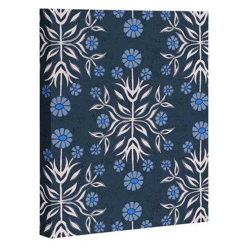 Schatzi Brown Belinna Floral Blue Art Canvas