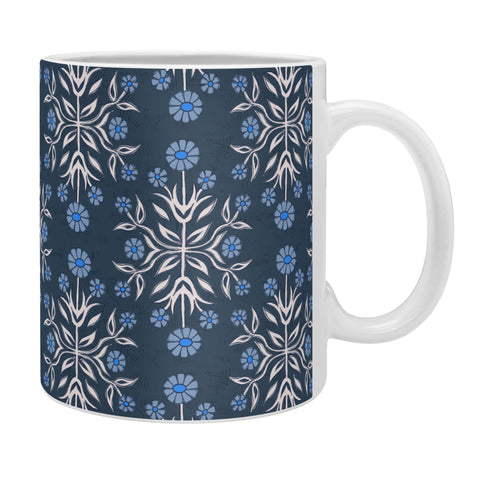 Schatzi Brown Belinna Floral Blue Coffee Mug