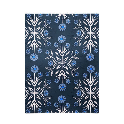 Schatzi Brown Belinna Floral Blue Poster