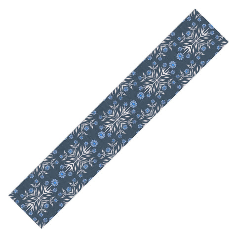Schatzi Brown Belinna Floral Blue Table Runner