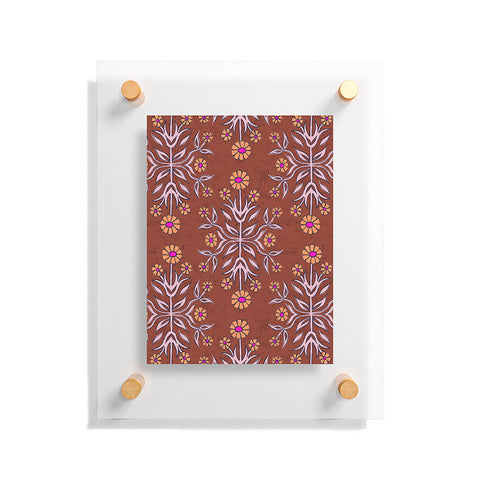 Schatzi Brown Belinna Floral Bronze Floating Acrylic Print