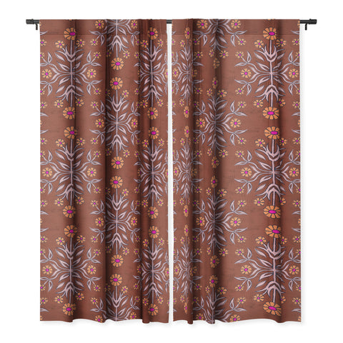 Schatzi Brown Belinna Floral Bronze Blackout Non Repeat