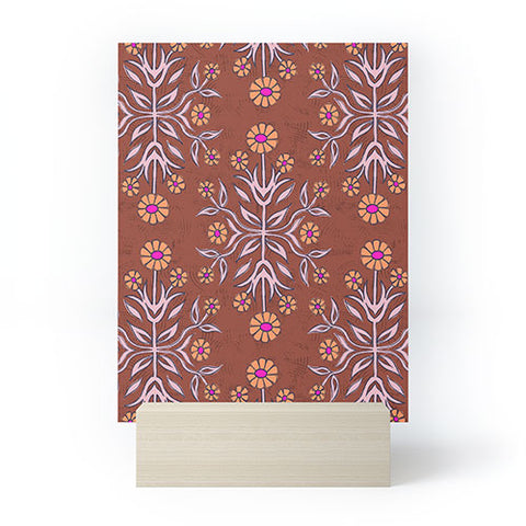 Schatzi Brown Belinna Floral Bronze Mini Art Print