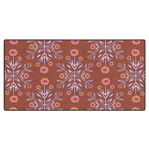 Schatzi Brown Belinna Floral Bronze Desk Mat
