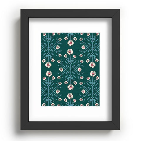 Schatzi Brown Belinna Floral Green Recessed Framing Rectangle