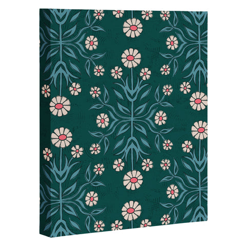 Schatzi Brown Belinna Floral Green Art Canvas