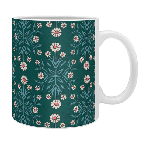 Schatzi Brown Belinna Floral Green Coffee Mug