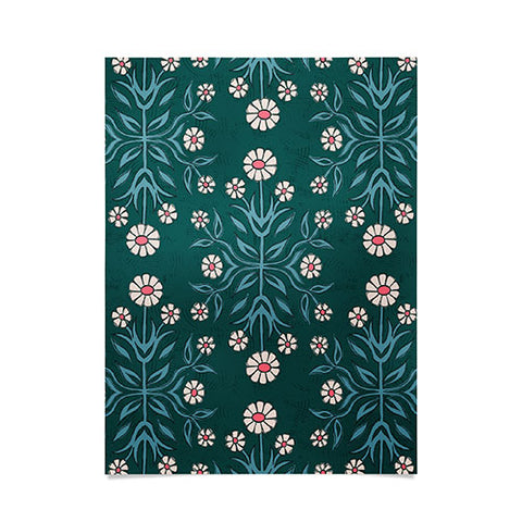 Schatzi Brown Belinna Floral Green Poster