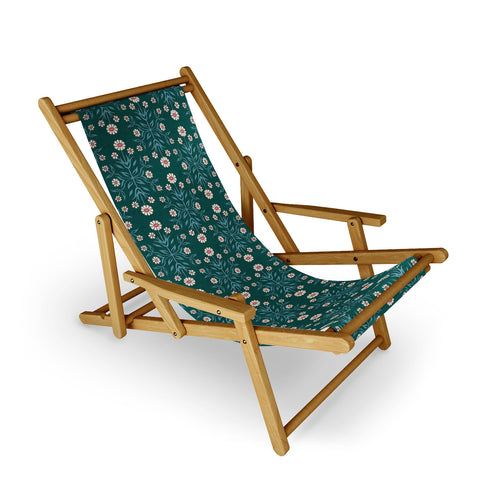 Schatzi Brown Belinna Floral Green Sling Chair