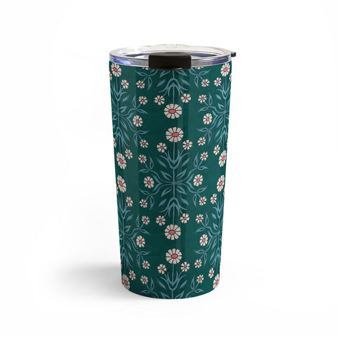 Schatzi Brown Belinna Floral Green Travel Mug