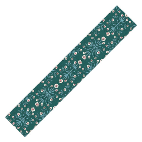 Schatzi Brown Belinna Floral Green Table Runner