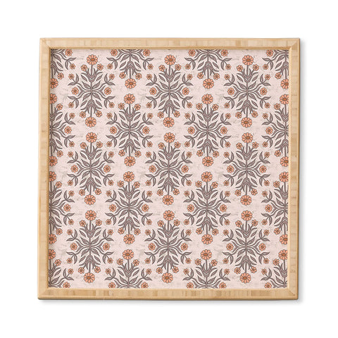 Schatzi Brown Belinna Floral Latte Framed Wall Art