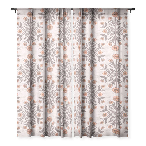 Schatzi Brown Belinna Floral Latte Sheer Non Repeat