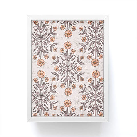 Schatzi Brown Belinna Floral Latte Framed Mini Art Print