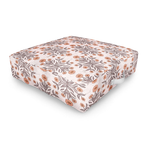 Schatzi Brown Belinna Floral Latte Outdoor Floor Cushion