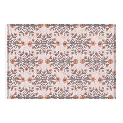 Schatzi Brown Belinna Floral Latte Outdoor Rug
