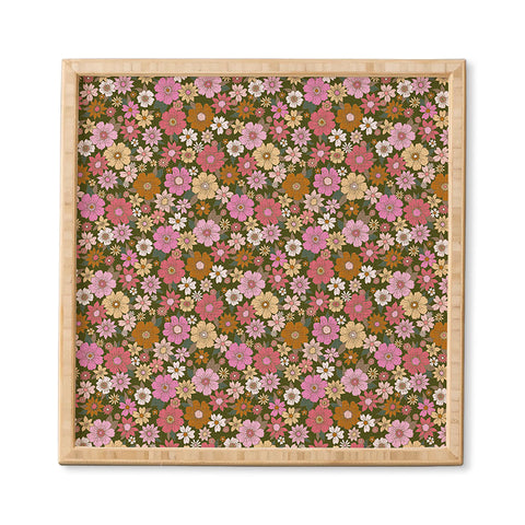 Schatzi Brown Betty Floral Avocado Framed Wall Art