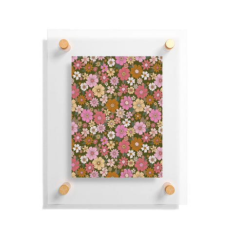 Schatzi Brown Betty Floral Avocado Floating Acrylic Print
