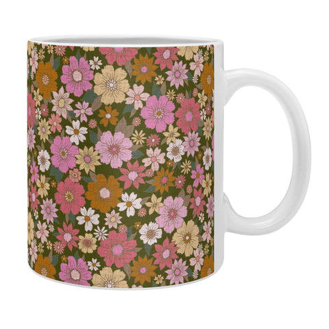 Schatzi Brown Betty Floral Avocado Coffee Mug