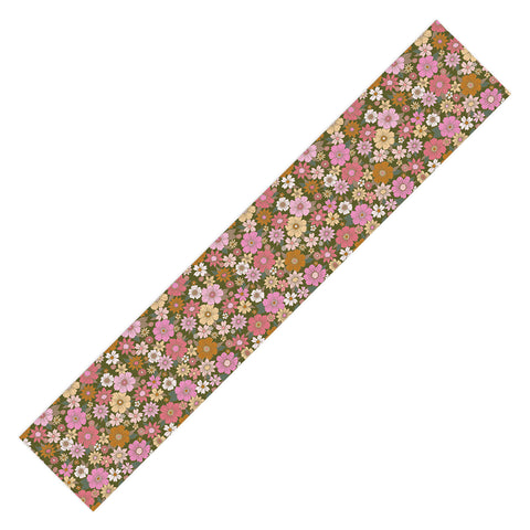 Schatzi Brown Betty Floral Avocado Table Runner