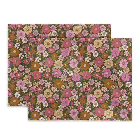 Schatzi Brown Betty Floral Avocado Placemat