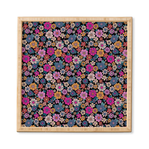 Schatzi Brown Betty Floral Black Framed Wall Art