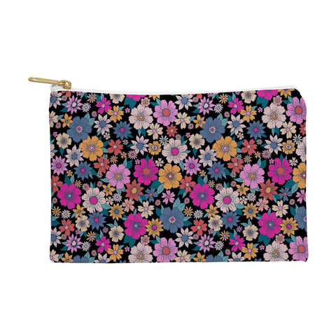 Schatzi Brown Betty Floral Black Pouch