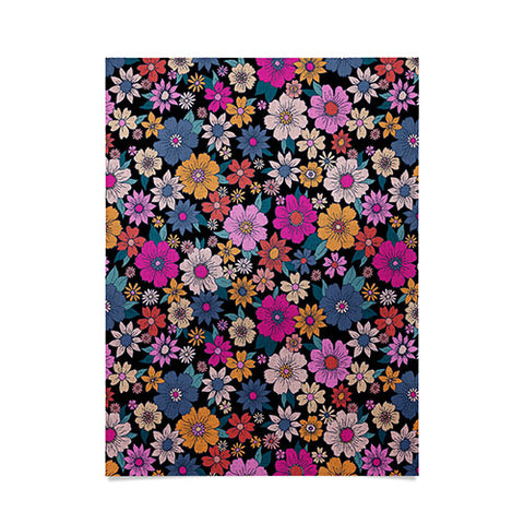 Schatzi Brown Betty Floral Black Poster