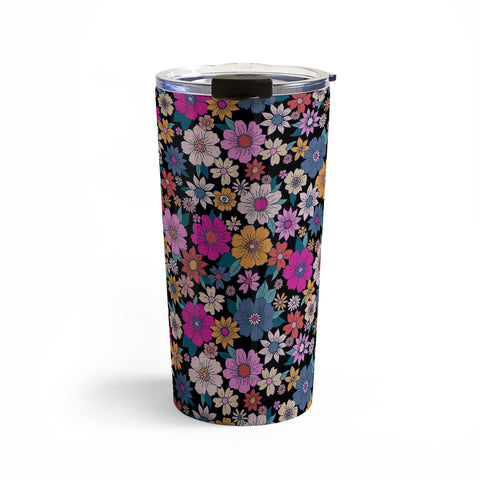 Schatzi Brown Betty Floral Black Travel Mug