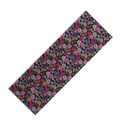Schatzi Brown Betty Floral Black Yoga Mat