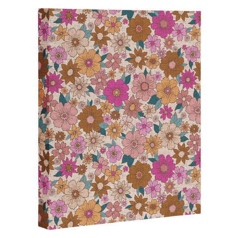 Schatzi Brown Betty Floral Ivory Art Canvas