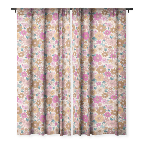 Schatzi Brown Betty Floral Ivory Sheer Non Repeat